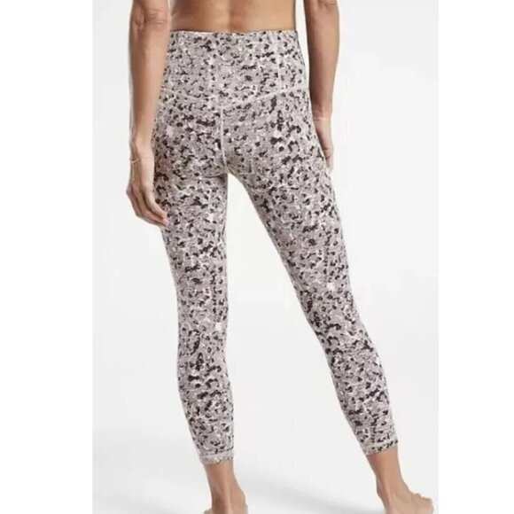Athleta Elation Textured 7/8 Tight - S Meadow Decadent Chocolate - Picture 2 of 6